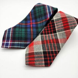 Ingles Buchan Viyella Tartan Plaid Scottish Wool Neckties Ties Made in Scotland